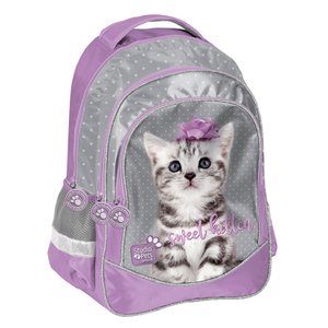 Školský batoh Kitty šedý-4